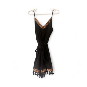 SHEIN Black Textured Dress
